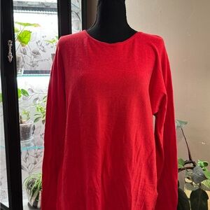 Michael Kors Red Long Sleeve Top